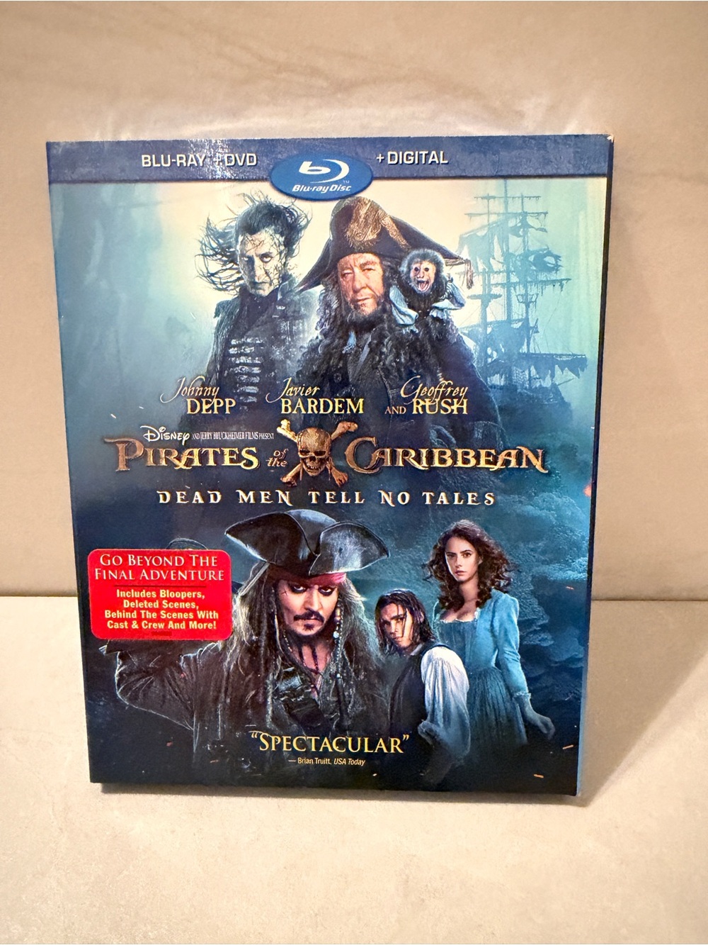 Pirates of the Caribbean: Dead Men Tell No Tales (Blu-ray) SEALED with Slipcover